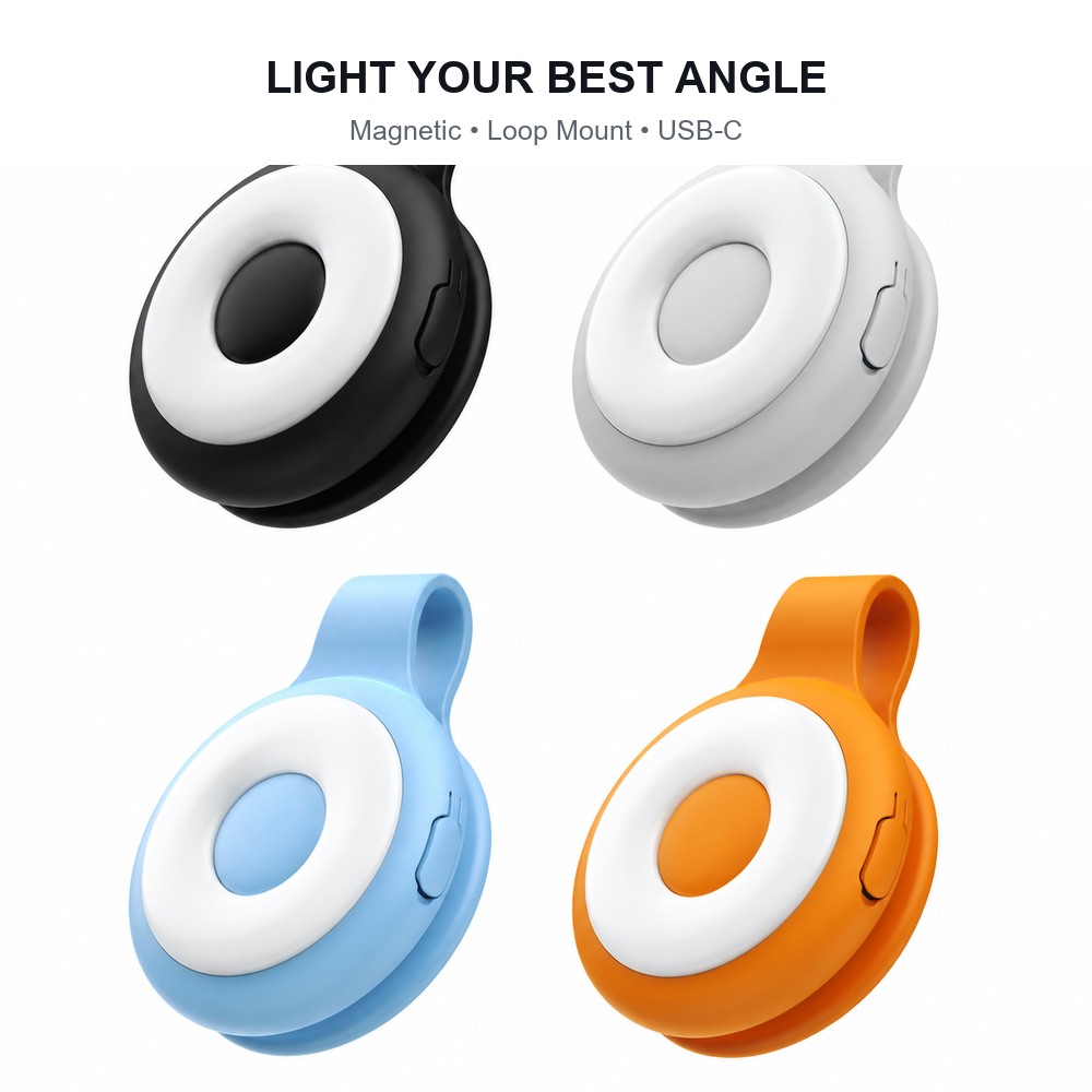 Photography Lighting Set - ضوء LED محمول للسيلفي مع مشبك