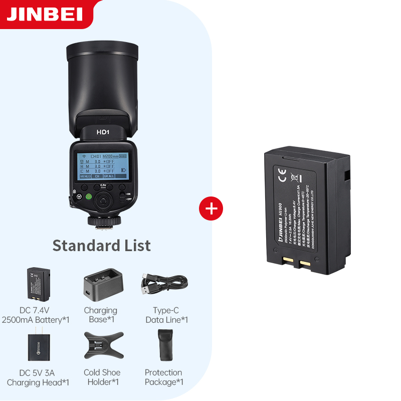 Photography Lighting For Outdoors - طقم إضاءة فلاش كاميرا JINBEI HD-1