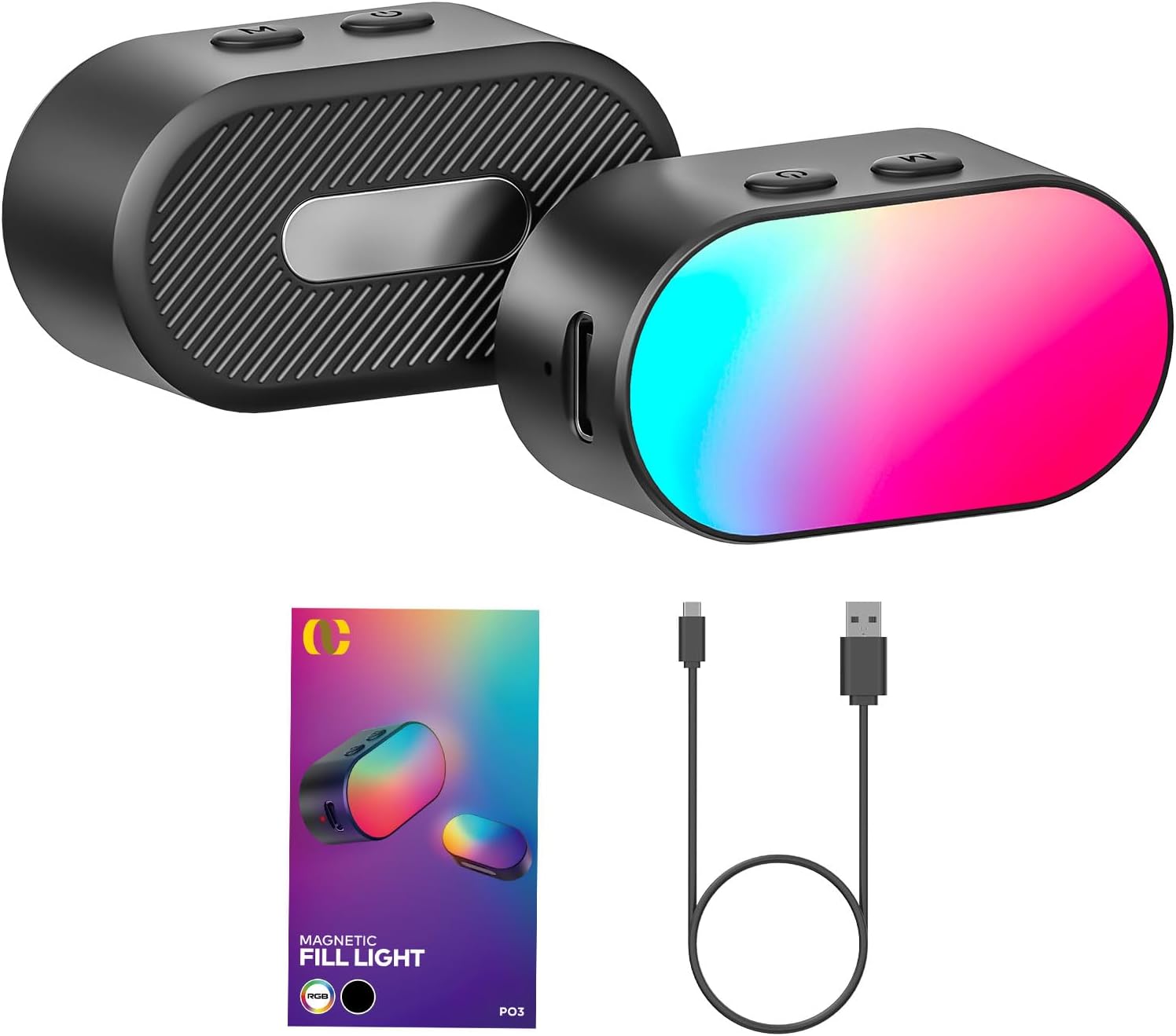 Photography Lighting Accessories - AOCHUAN Mini RGB المغناطيسي ملء الضوء