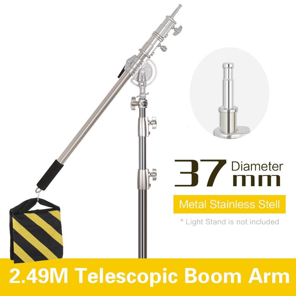 Photography Lighting Set - طقم من الفولاذ المقاوم للصدأ بطول