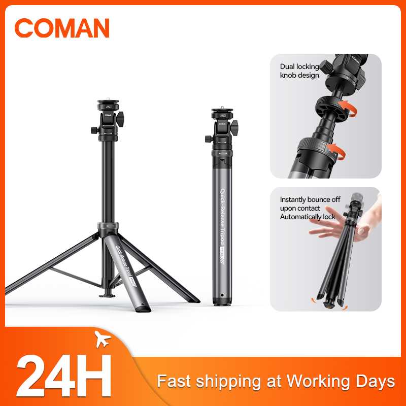 Photography Lighting Mount - كومان MT68 بنقرة واحدة منبثقة الإفراج