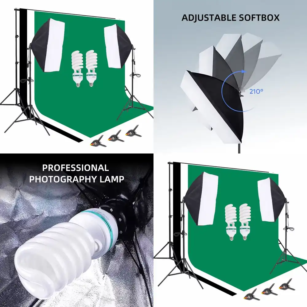 Photography Lighting And Backdrop Kits - معدات استوديو التصوير الفوتوغرافي: حامل خلفية