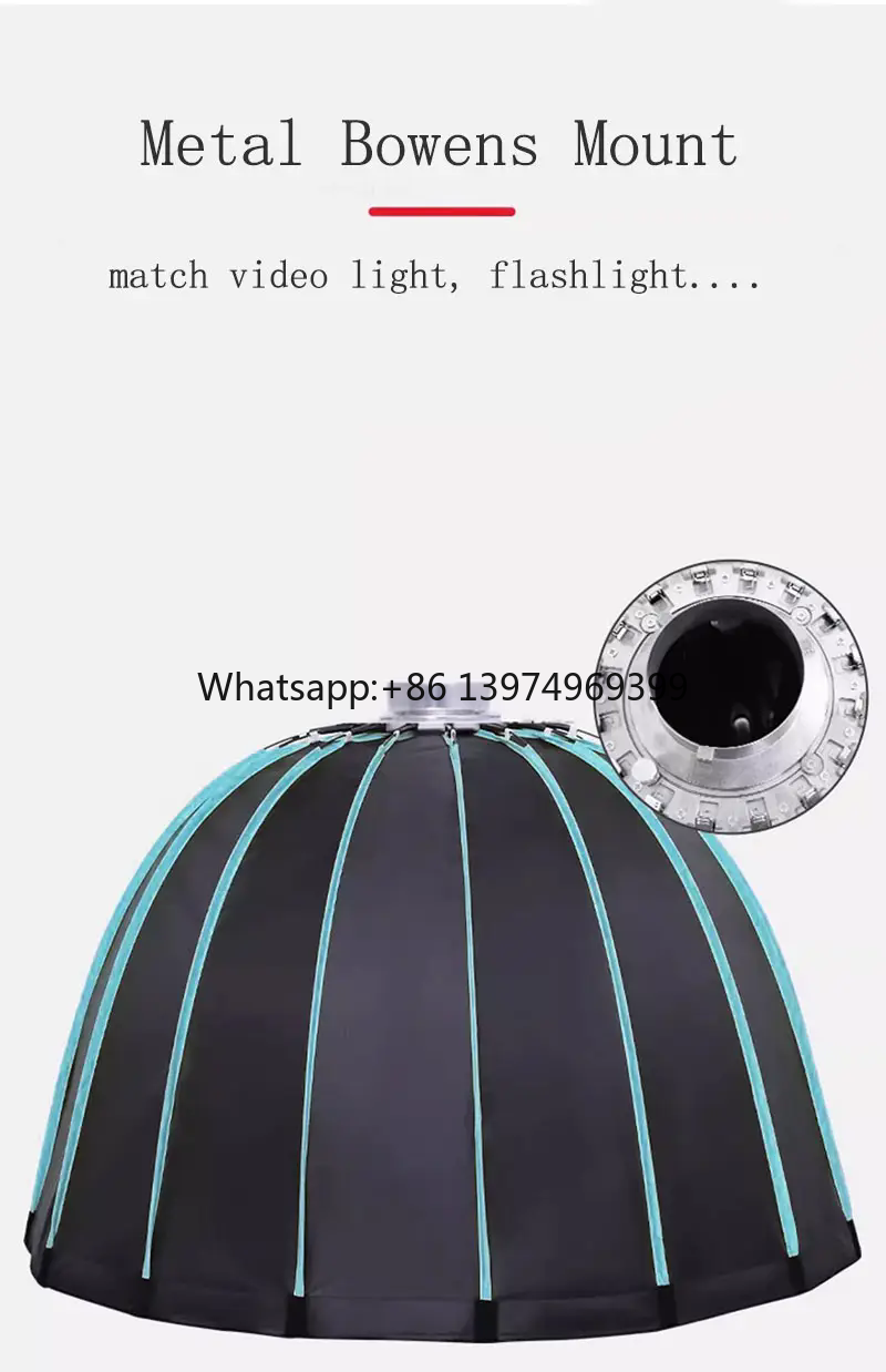 Photography Studio Lighting Set Up - صندوق إضاءة عميق على شكل قوس