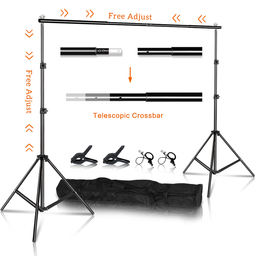 Photography Lighting And Backdrop Kits - خلفيات استوديو التصوير الفوتوغرافي، حوامل خلفيات،