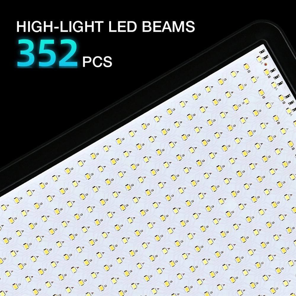 لوحة LED احترافية ثنائية اللون - مراجعة Photography Studio Lighting Set Up وسعره
