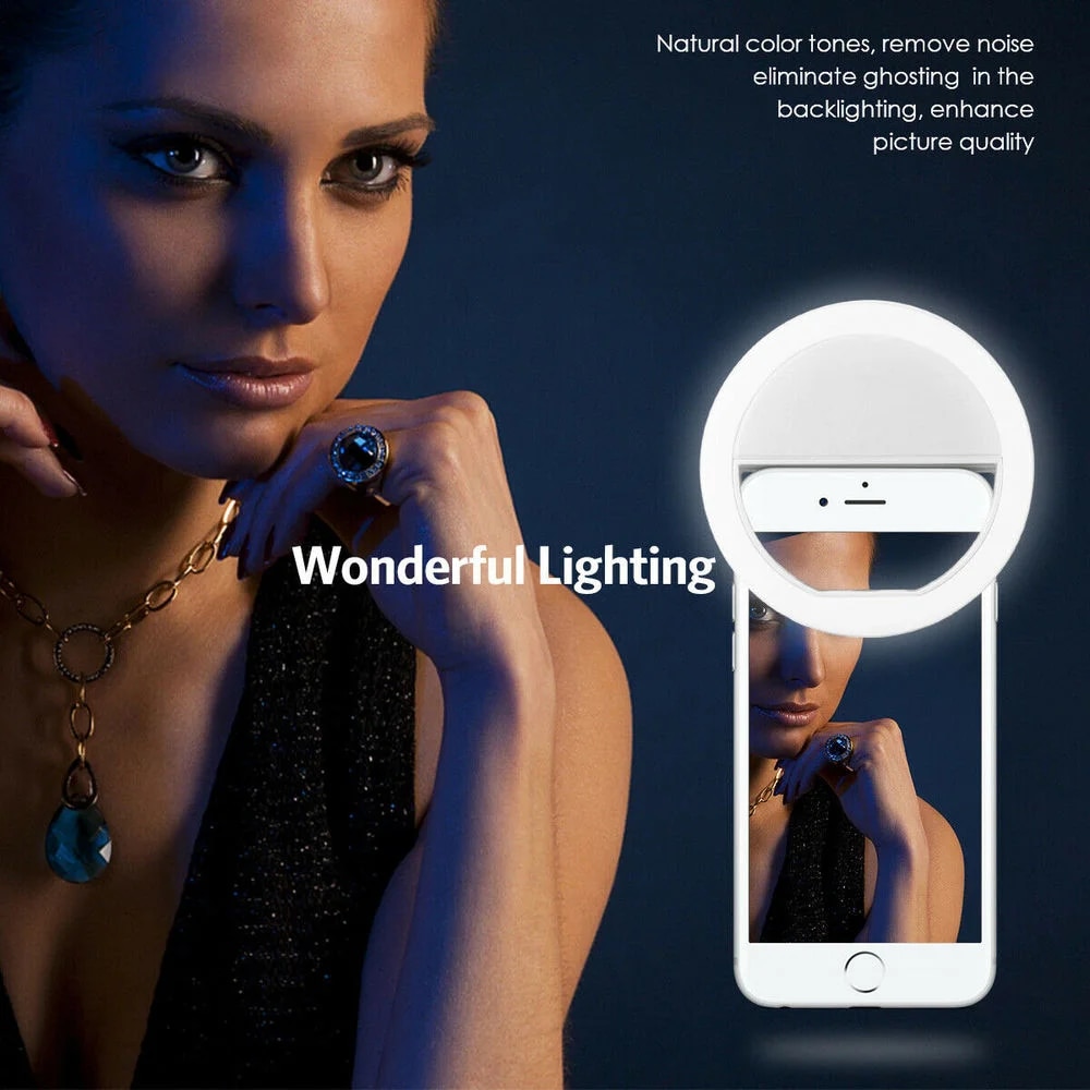 حلقة سيلفي ليد قابلة لإعادة ال - مراجعة Photography Lighting Accessories وسعره
