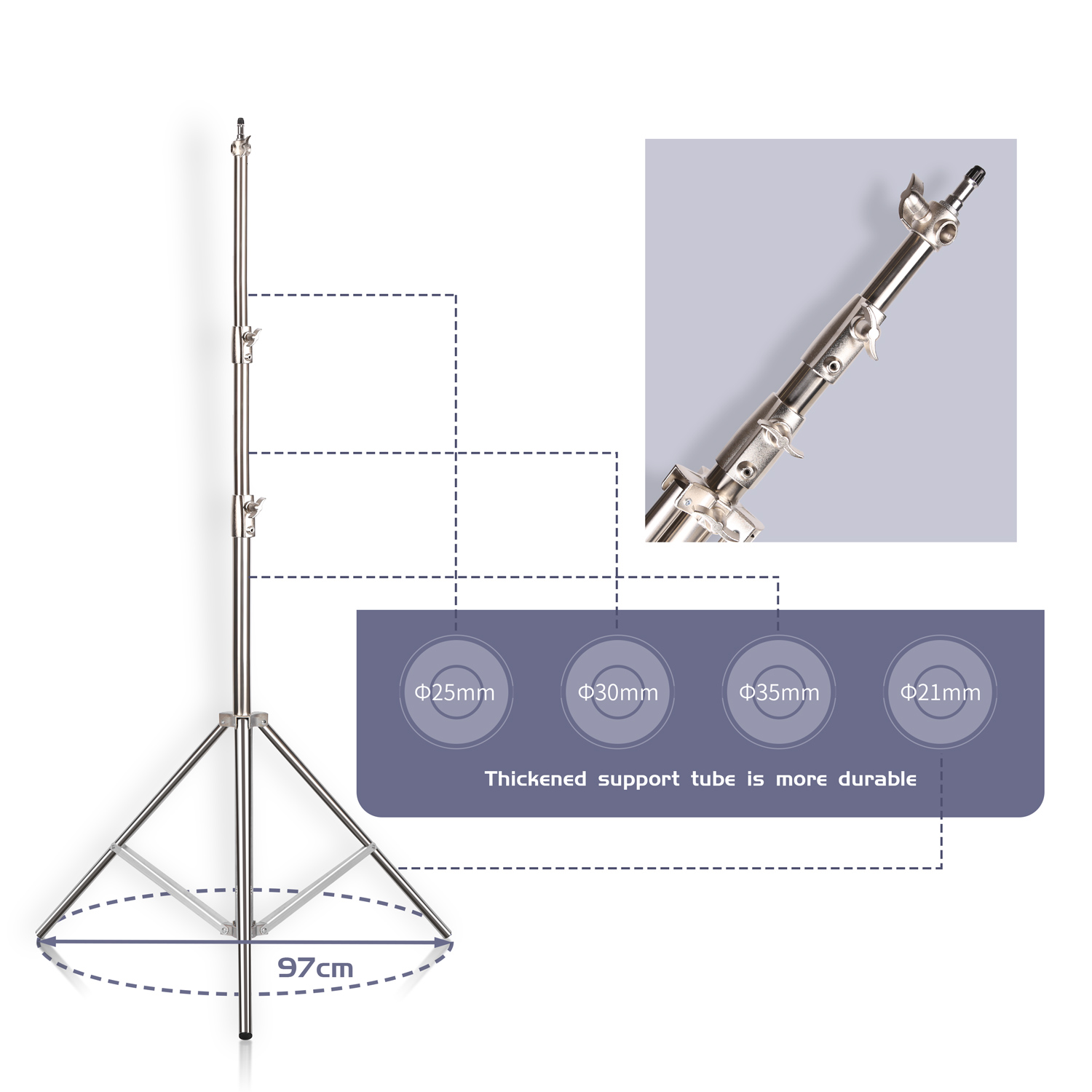 SH 2.8M الفولاذ المقاوم للصدأ  - مراجعة Photography Lighting Mount وسعره