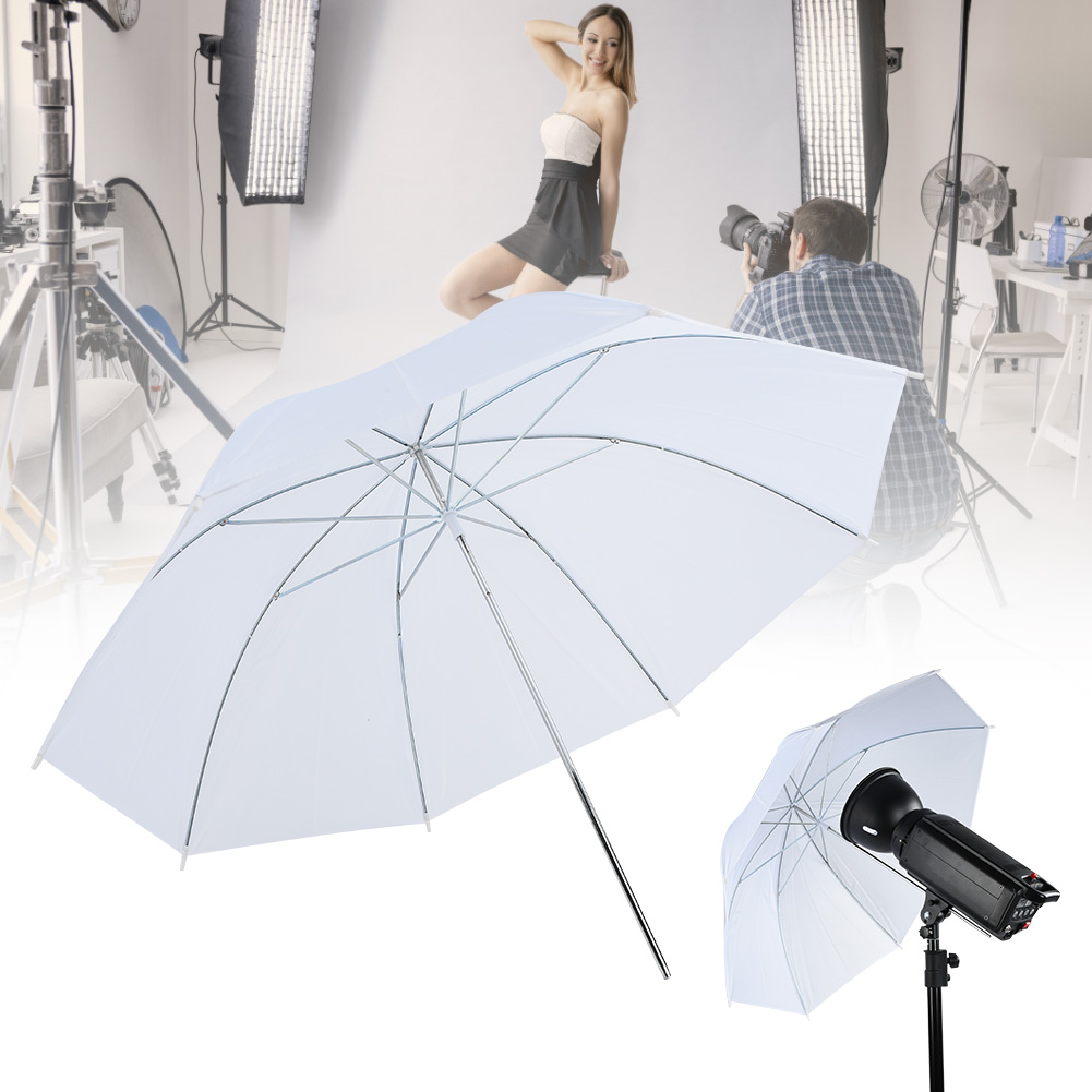 مظلة ناعمة بيضاء شفافة مقاس 33 - مراجعة Photography Lighting Box وسعره