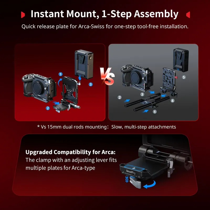 منتج من SmallRig: طقم لوحة تثب - مراجعة V Mount Battery وسعره