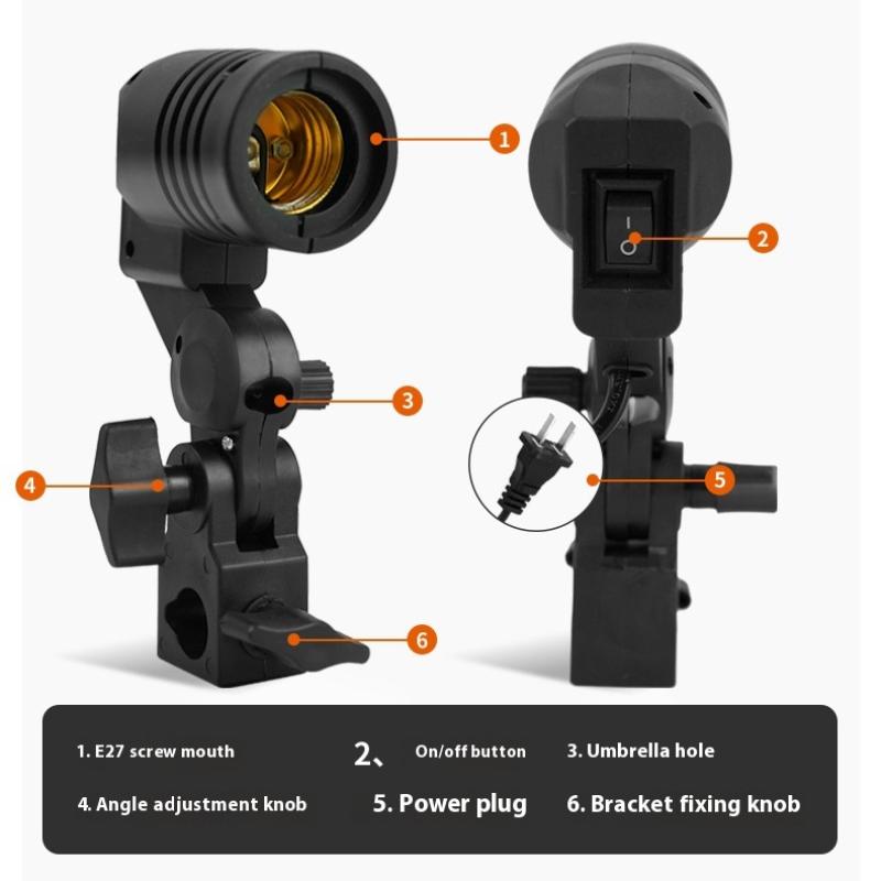 كابل أسود بطول 1.8 متر مع قاعد - مراجعة Photography Lighting Tools وسعره