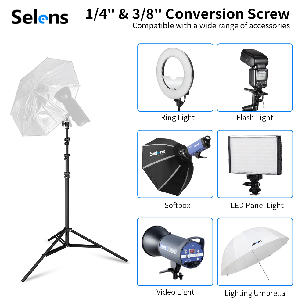 حامل إضاءة سيلينز بوسادة هوائي - مراجعة Photography Lighting Mount وسعره