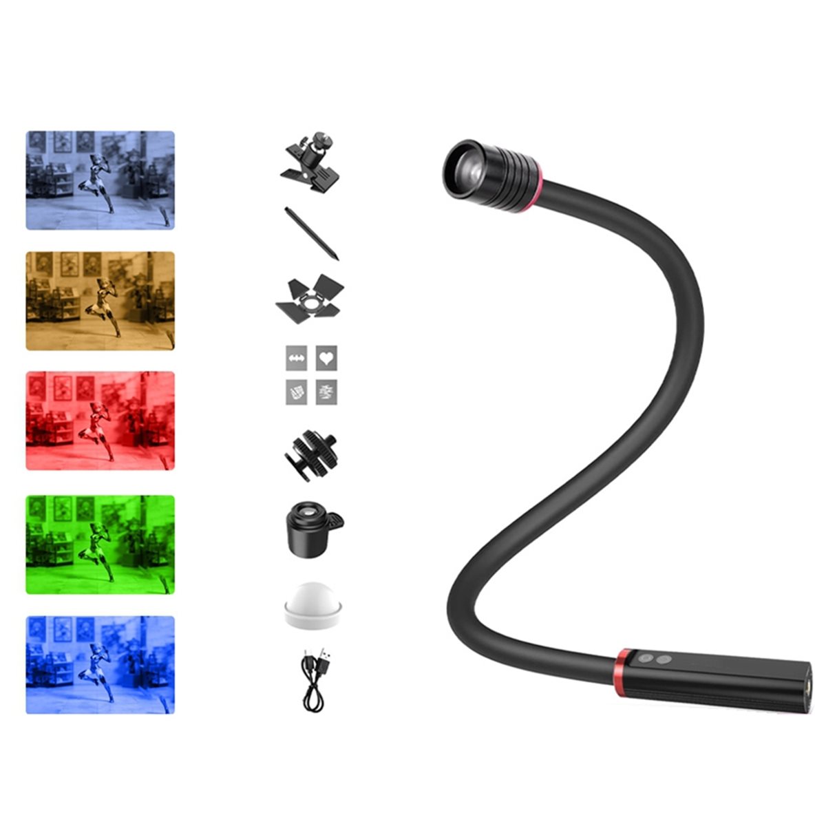 ضوء LED M05K للتصوير الماكرو،  - مراجعة Photography Lighting Angles وسعره