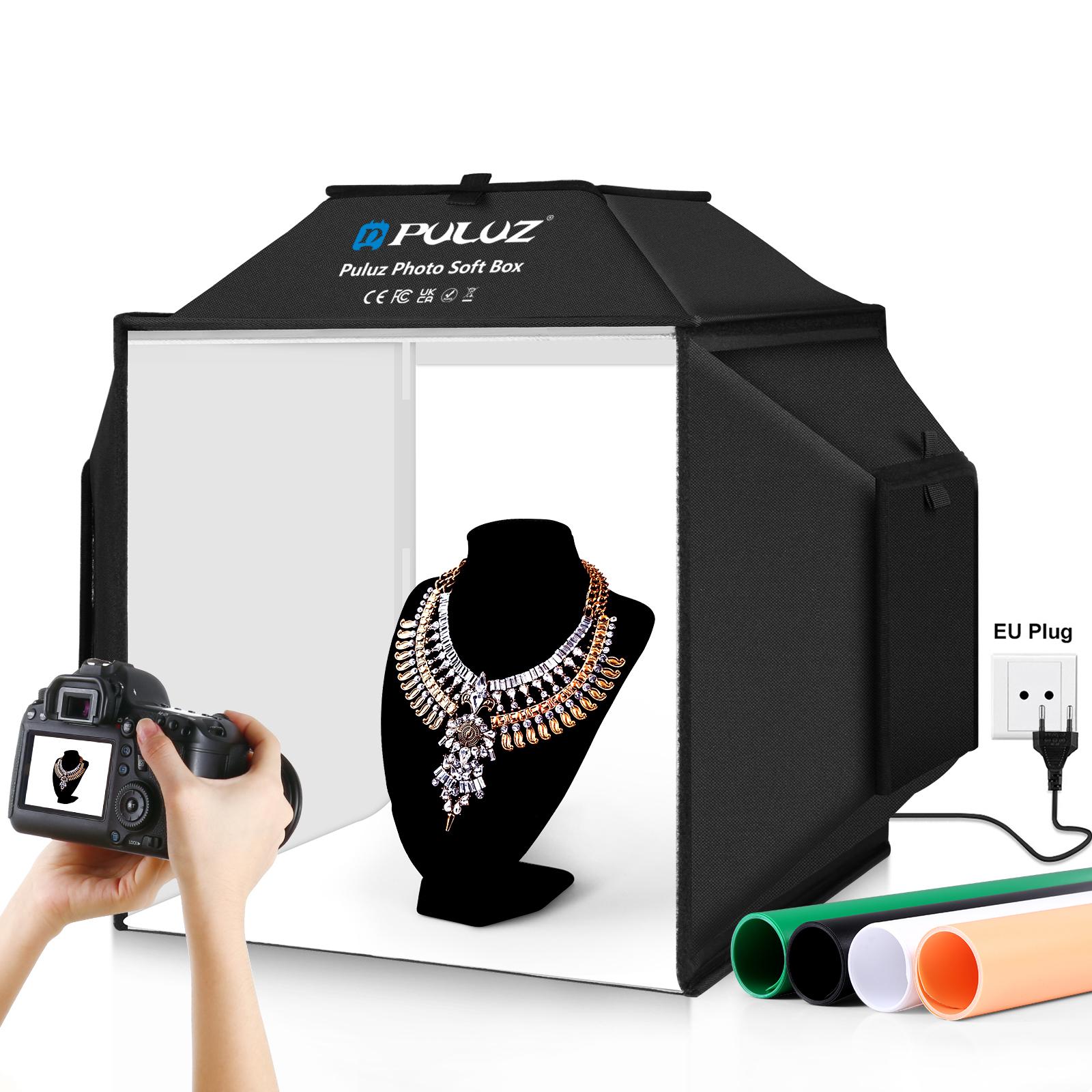 PULUZ 40 سنتيمتر للطي 72 واط 5 - مراجعة Photography Lighting And Backdrop Kits وسعره