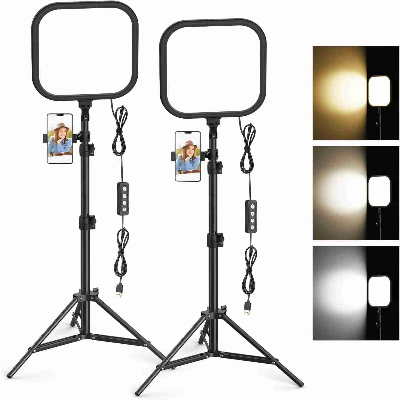 طقم إضاءة فيديو LED من قطعتين  - مراجعة Altson Photography Video Lighting Kit وسعره