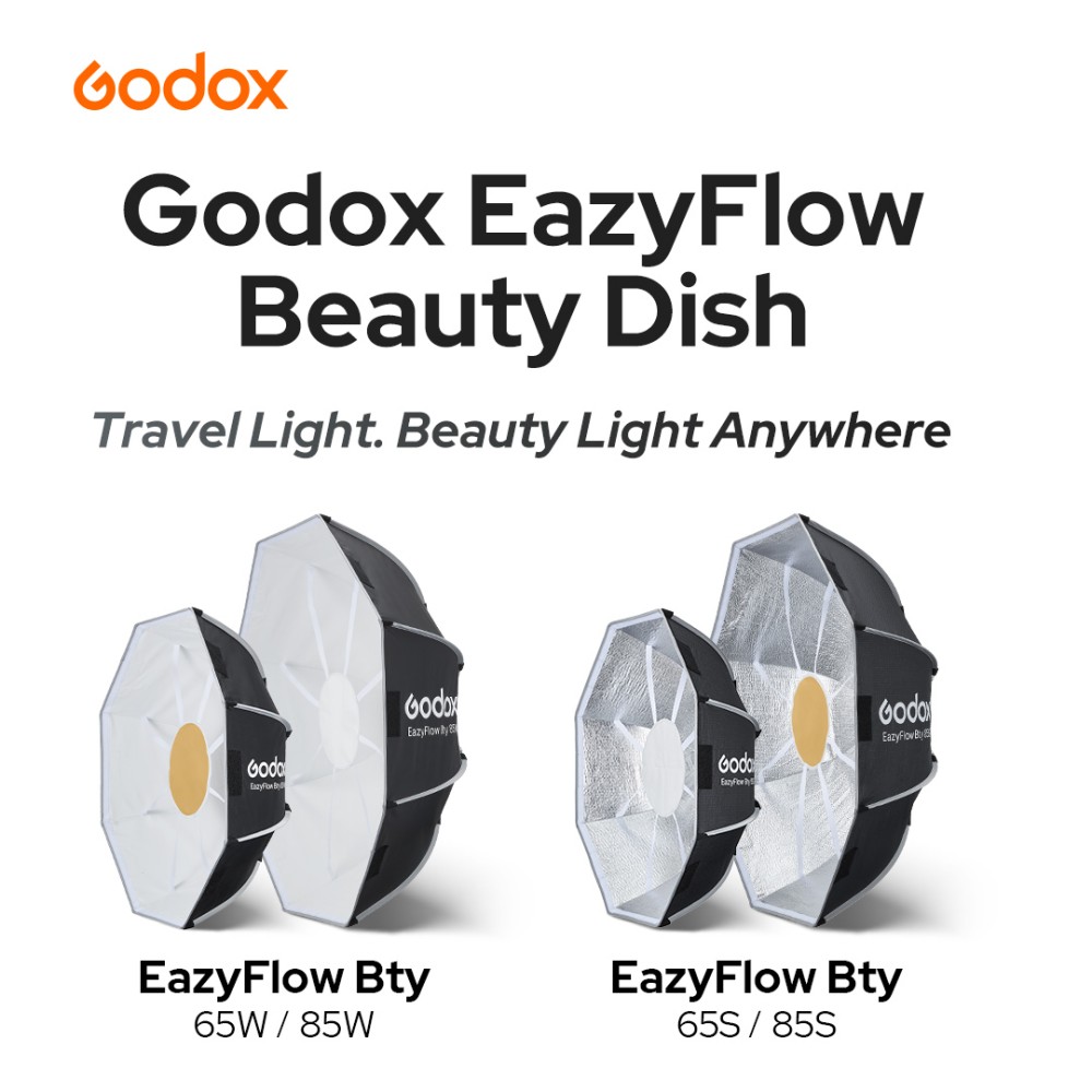 Godox EazyFlow Bty 65S/85S طبق - مراجعة Photography Studio Lighting Set Up وسعره