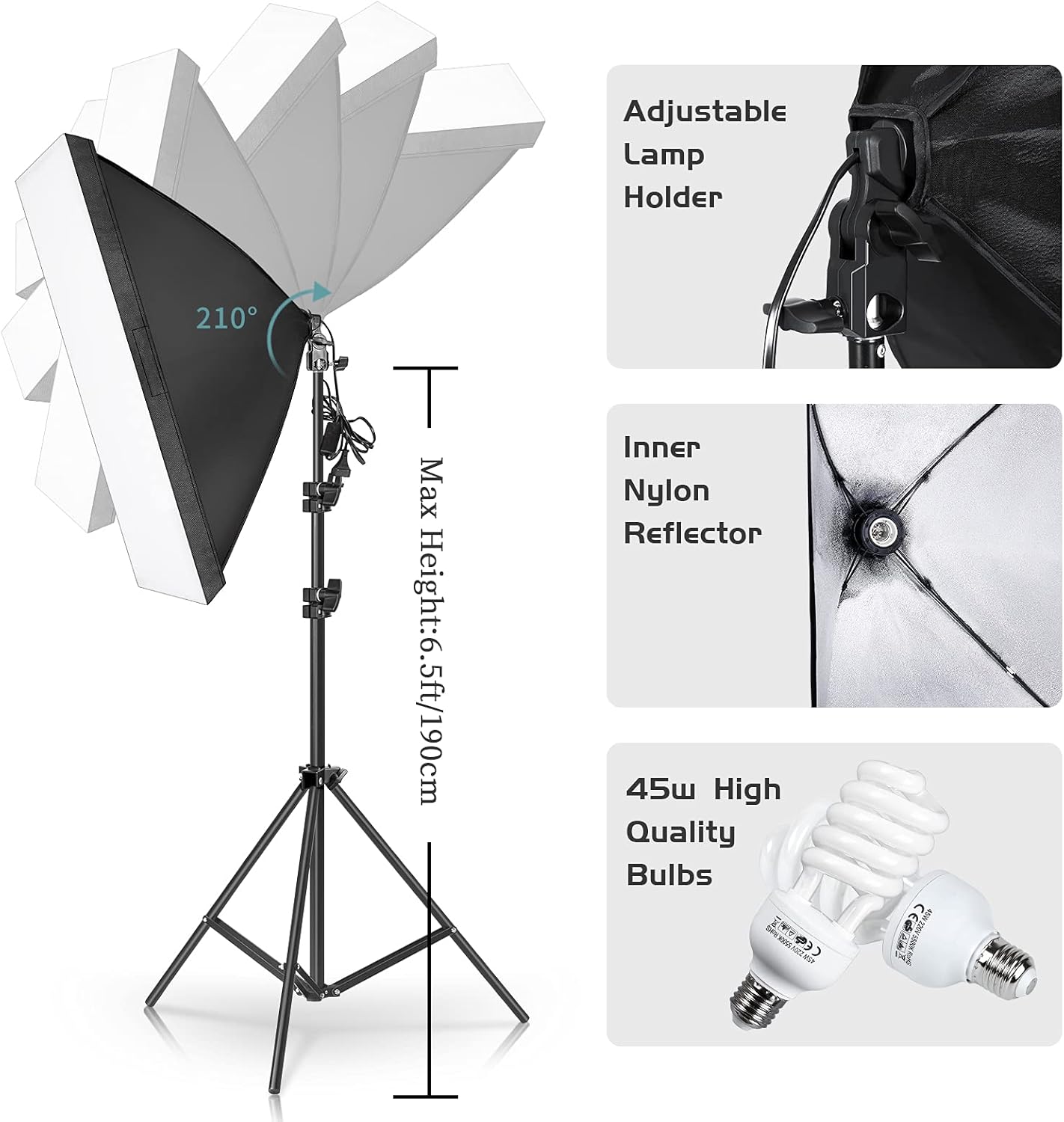 مجموعة إضاءة التصوير الفوتوغرا - مراجعة Photography Lighting And Backdrop Kits وسعره