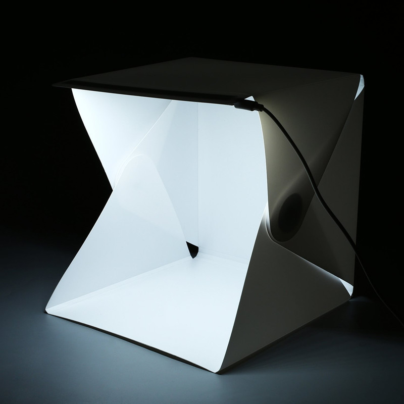 صندوق استوديو تصوير محمول صغير - مراجعة Photography Lighting And Backdrop Kits وسعره