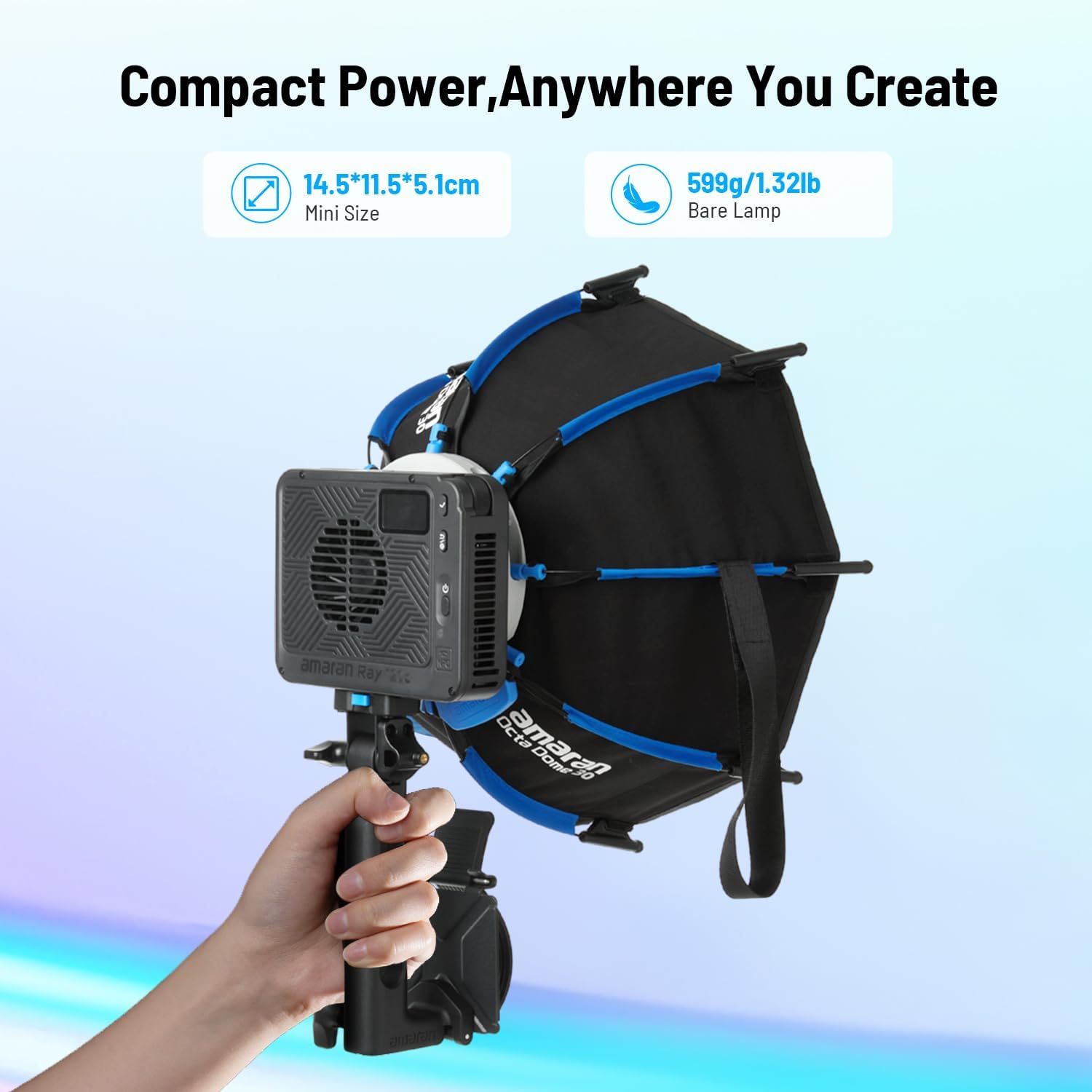 ضوء فيديو LED RGB بقوة 120 واط - مراجعة Photography Lighting Mount وسعره