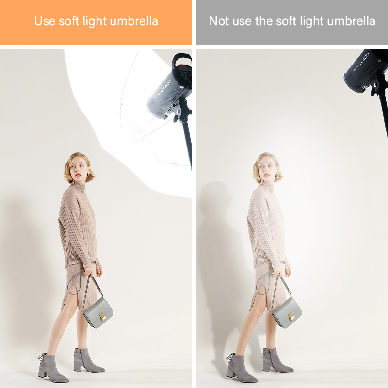مظلة ناشرة للضوء الشفافة البيض - مراجعة Photography Lighting Set وسعره
