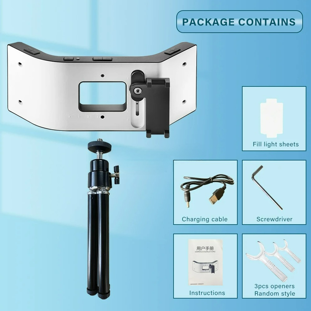ضوء تصوير الأسنان للهاتف مع تق - مراجعة Photography Lighting Accessories وسعره
