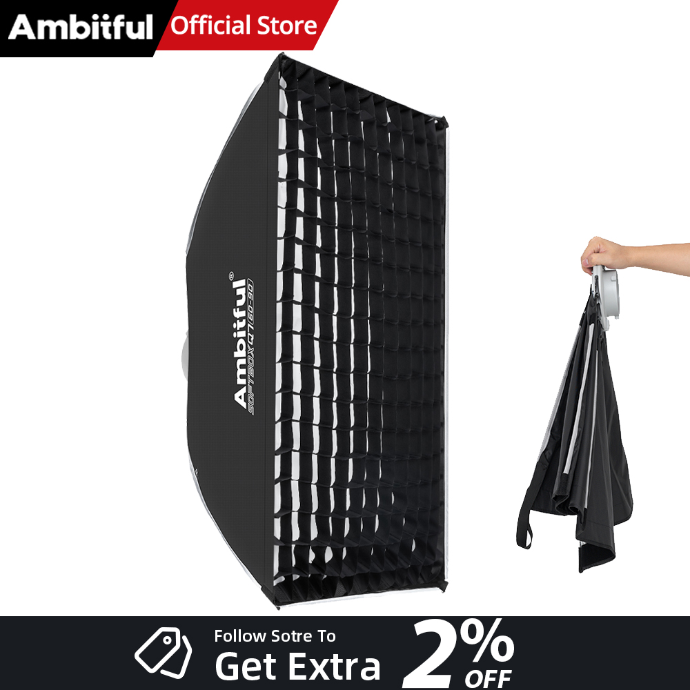 صندوق إضاءة استوديو AMBITFUL Q - مراجعة Photography Studio Lighting Set Up وسعره