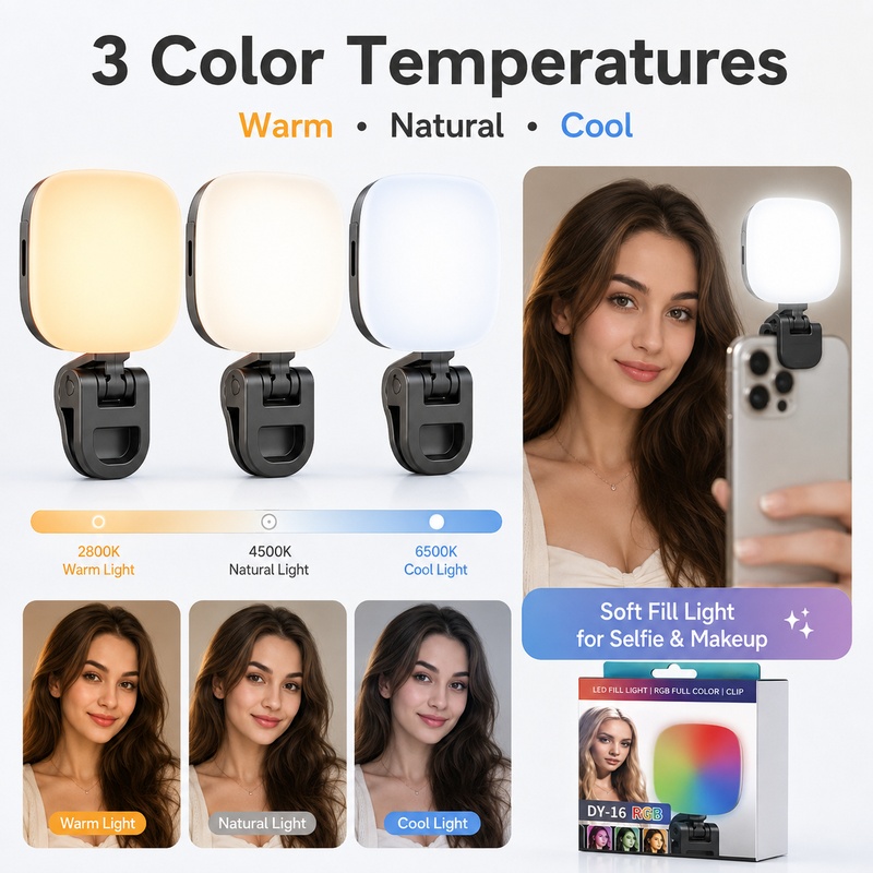 مصباح إضاءة LED محمول RGB للتص - مراجعة Photography Lighting For Outdoors وسعره