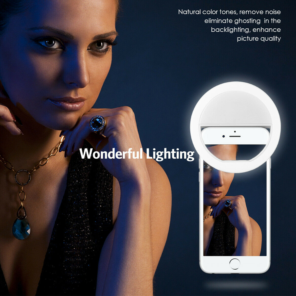 ضوء حلقة سيلفي LED قابل للشحن  - مراجعة Photography Lighting Products وسعره