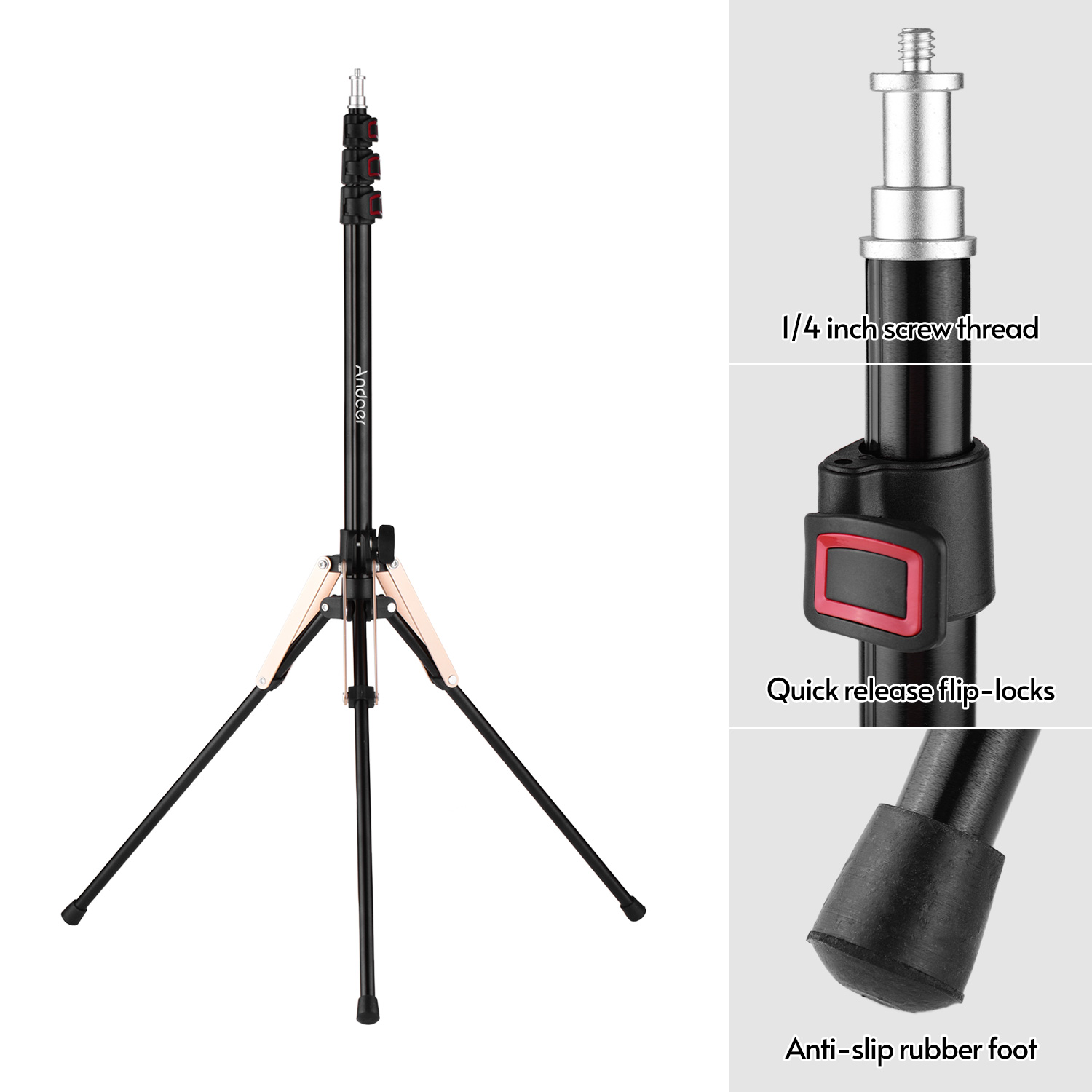 Andoer 190 سنتيمتر/74.8 بوصة ا - مراجعة Photography Lighting Design وسعره