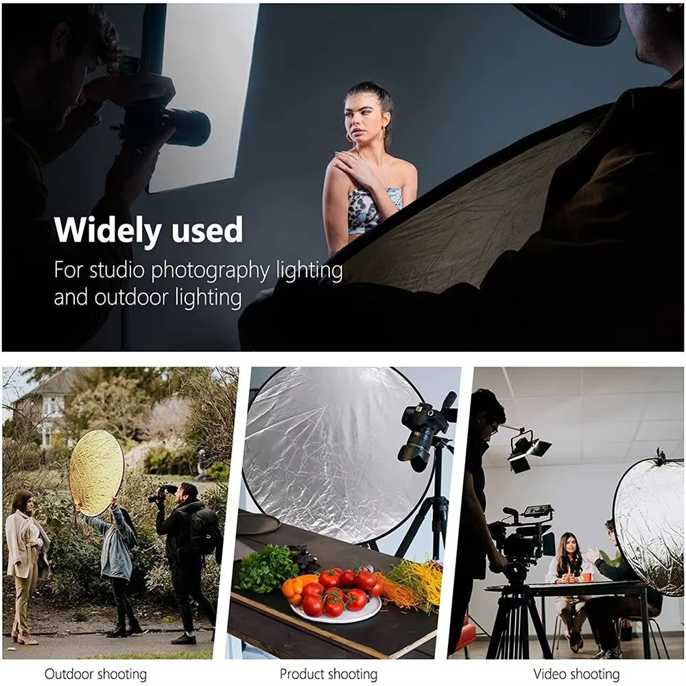 عاكس ضوء محمول قابل للطي 5 في  - مراجعة Photography Lighting For Outdoors وسعره