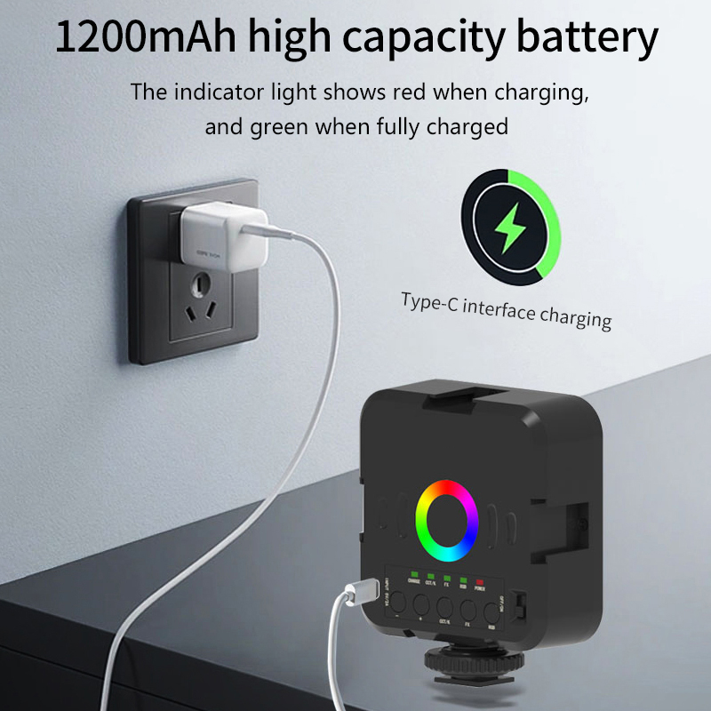 ضوء فيديو محمول صغير RGB للتصو - مراجعة Photography Lighting Mount وسعره