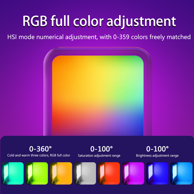 ضوء فيديو محمول صغير RGB للتصو - مراجعة Photography Lighting Mount وسعره